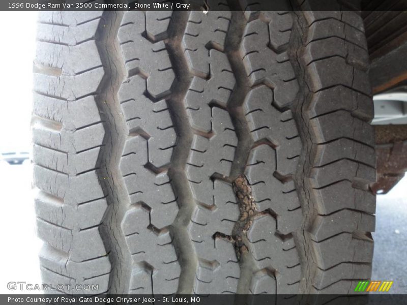 Stone White / Gray 1996 Dodge Ram Van 3500 Commercial