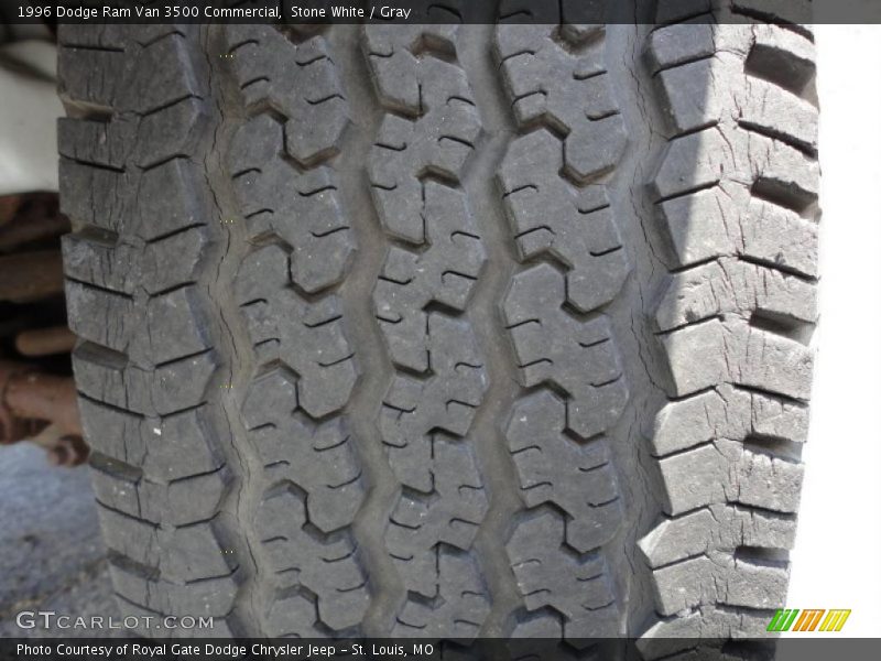 Stone White / Gray 1996 Dodge Ram Van 3500 Commercial