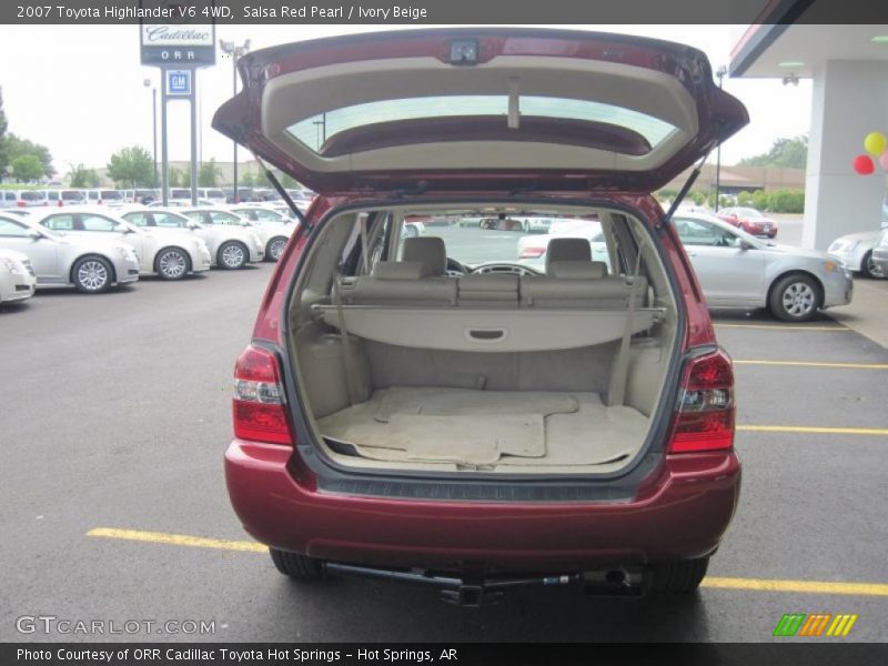 Salsa Red Pearl / Ivory Beige 2007 Toyota Highlander V6 4WD