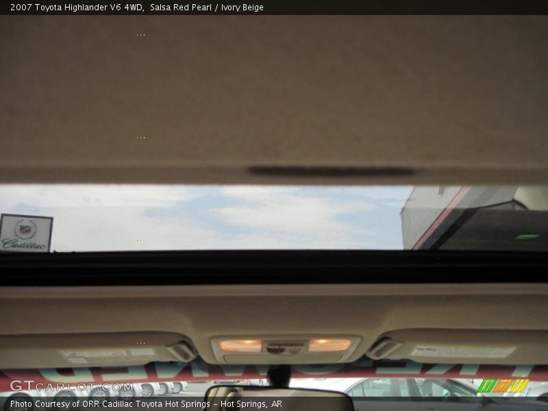 Salsa Red Pearl / Ivory Beige 2007 Toyota Highlander V6 4WD