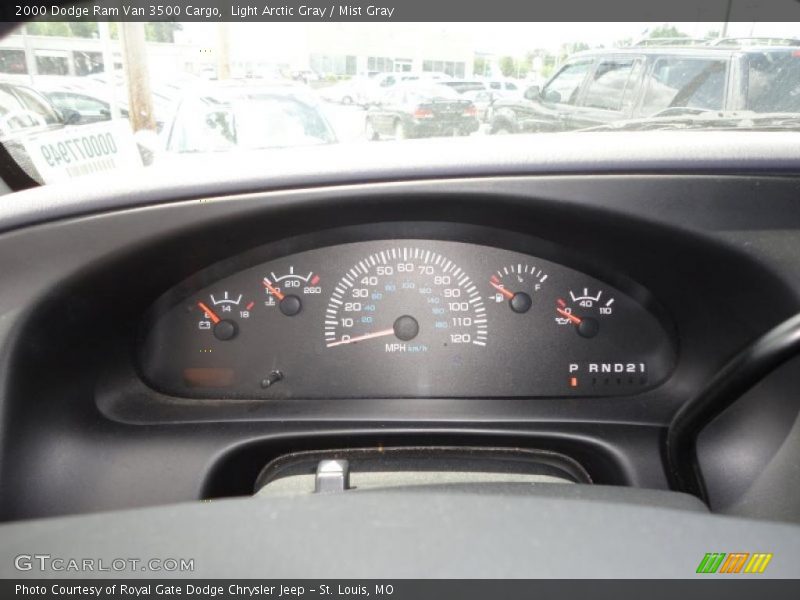 Light Arctic Gray / Mist Gray 2000 Dodge Ram Van 3500 Cargo