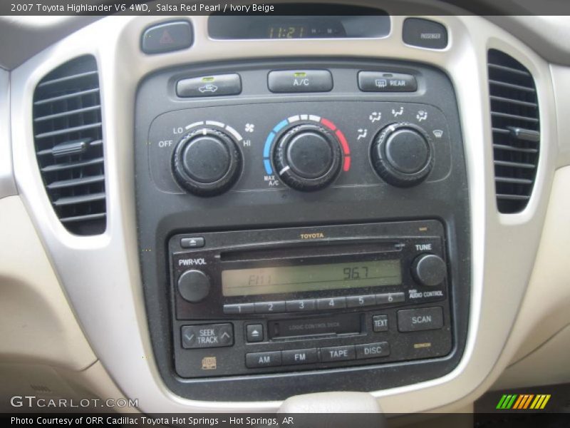 Salsa Red Pearl / Ivory Beige 2007 Toyota Highlander V6 4WD