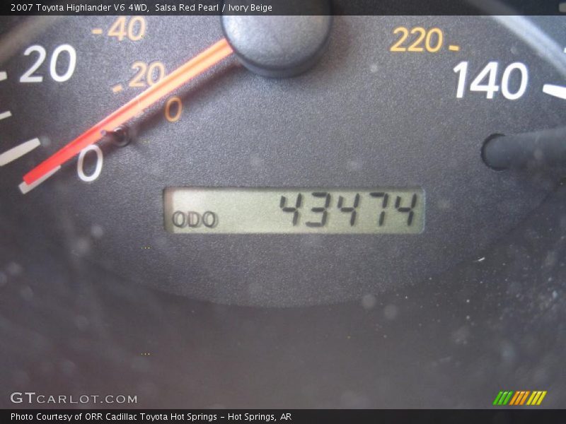 Salsa Red Pearl / Ivory Beige 2007 Toyota Highlander V6 4WD