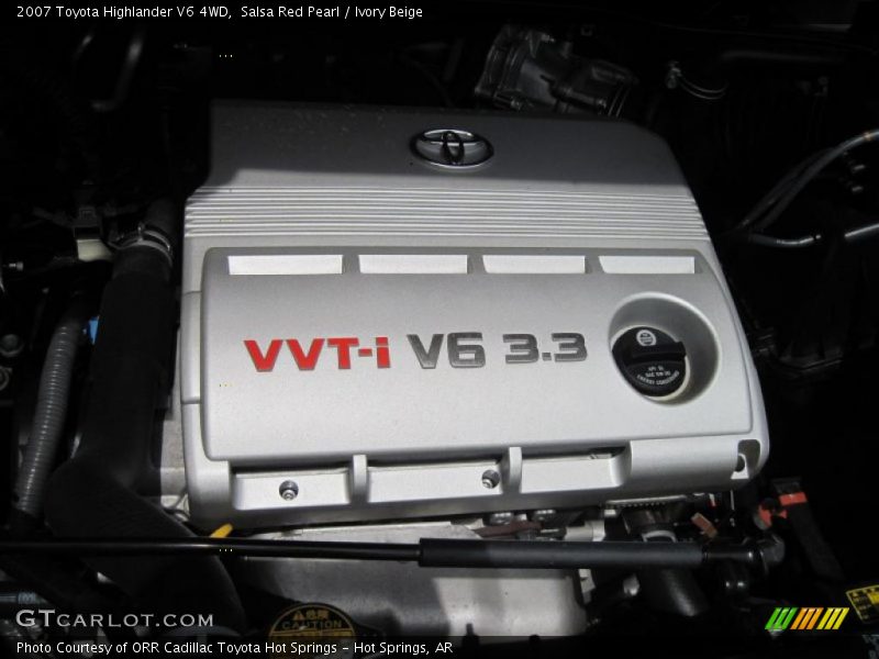 Salsa Red Pearl / Ivory Beige 2007 Toyota Highlander V6 4WD