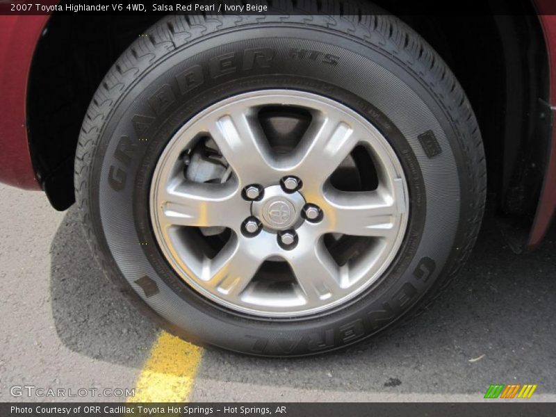 Salsa Red Pearl / Ivory Beige 2007 Toyota Highlander V6 4WD