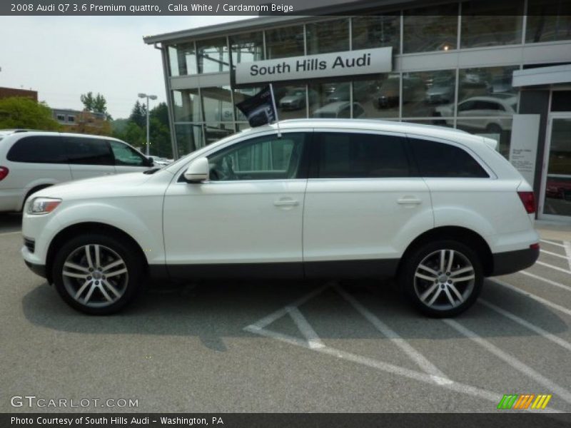 Calla White / Cardamom Beige 2008 Audi Q7 3.6 Premium quattro