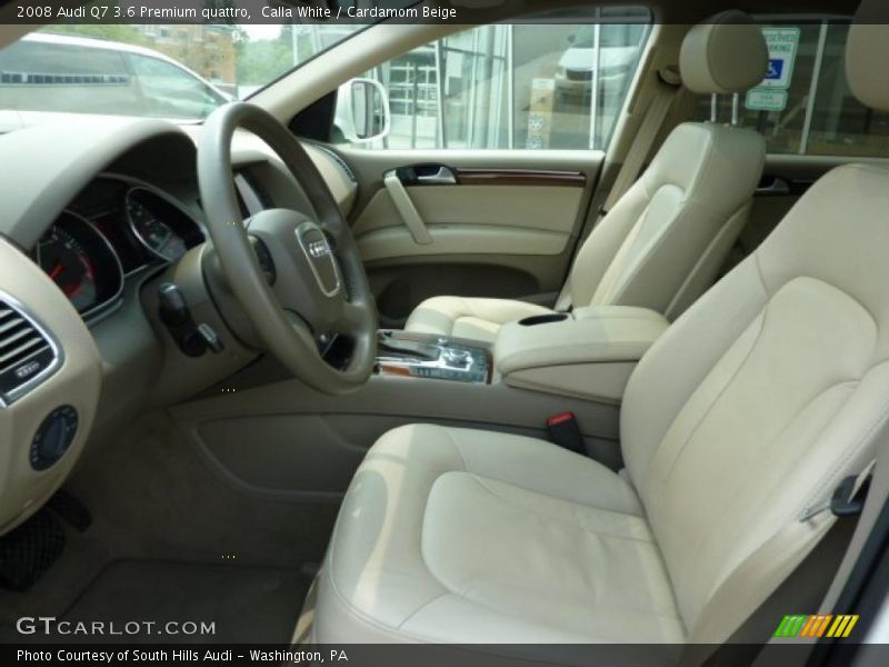 Calla White / Cardamom Beige 2008 Audi Q7 3.6 Premium quattro