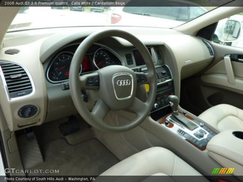 Calla White / Cardamom Beige 2008 Audi Q7 3.6 Premium quattro