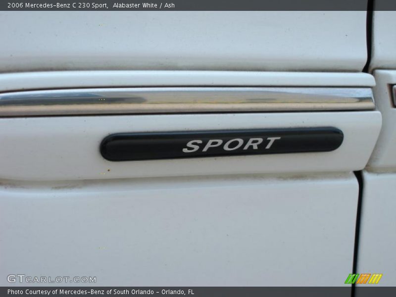Alabaster White / Ash 2006 Mercedes-Benz C 230 Sport