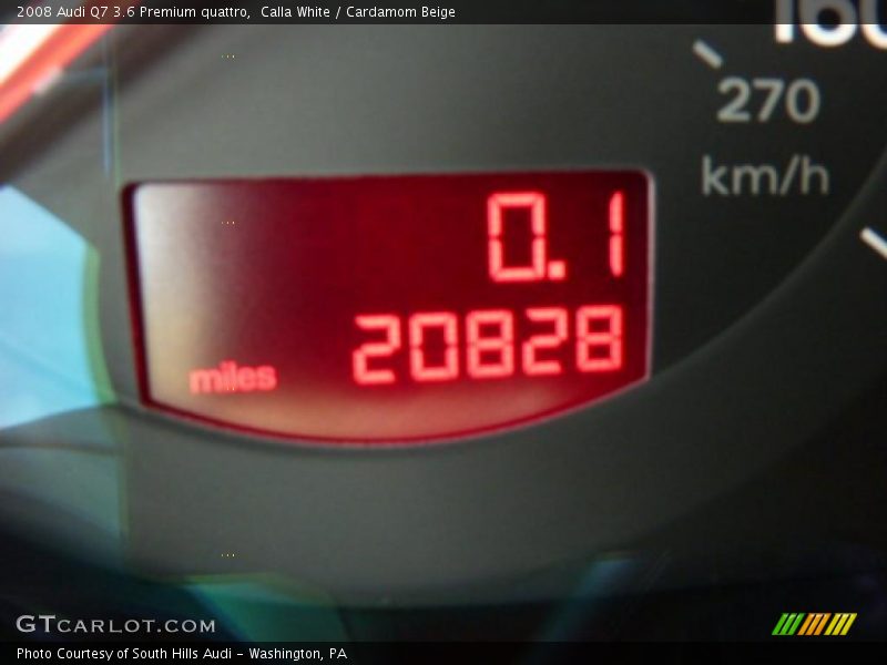 Calla White / Cardamom Beige 2008 Audi Q7 3.6 Premium quattro