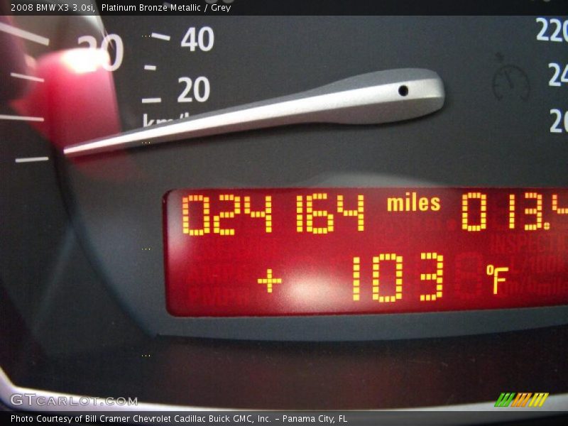 Platinum Bronze Metallic / Grey 2008 BMW X3 3.0si