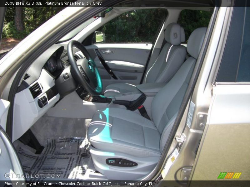 Platinum Bronze Metallic / Grey 2008 BMW X3 3.0si