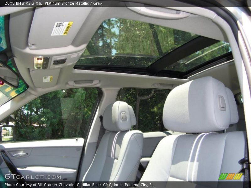 Platinum Bronze Metallic / Grey 2008 BMW X3 3.0si