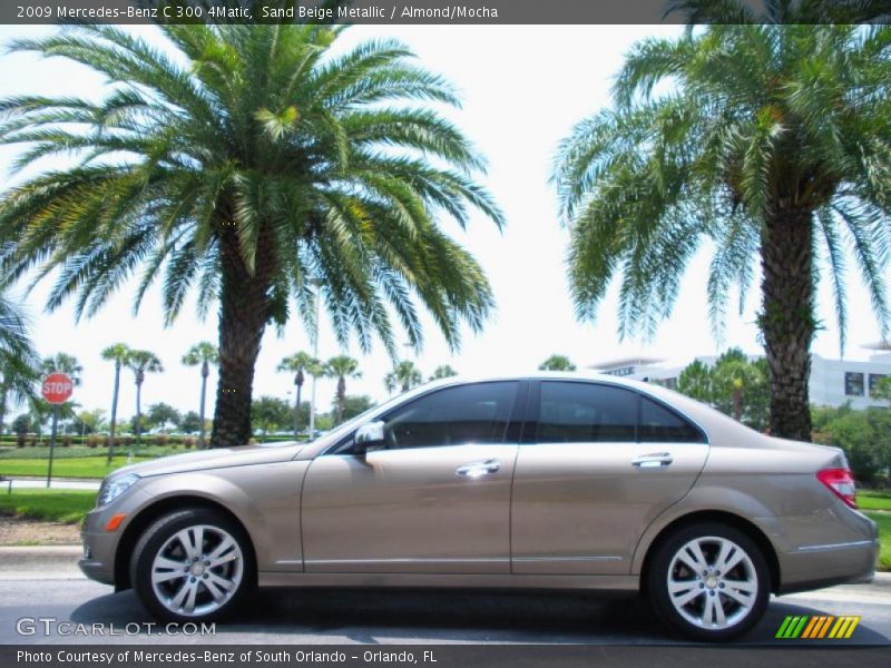 Sand Beige Metallic / Almond/Mocha 2009 Mercedes-Benz C 300 4Matic