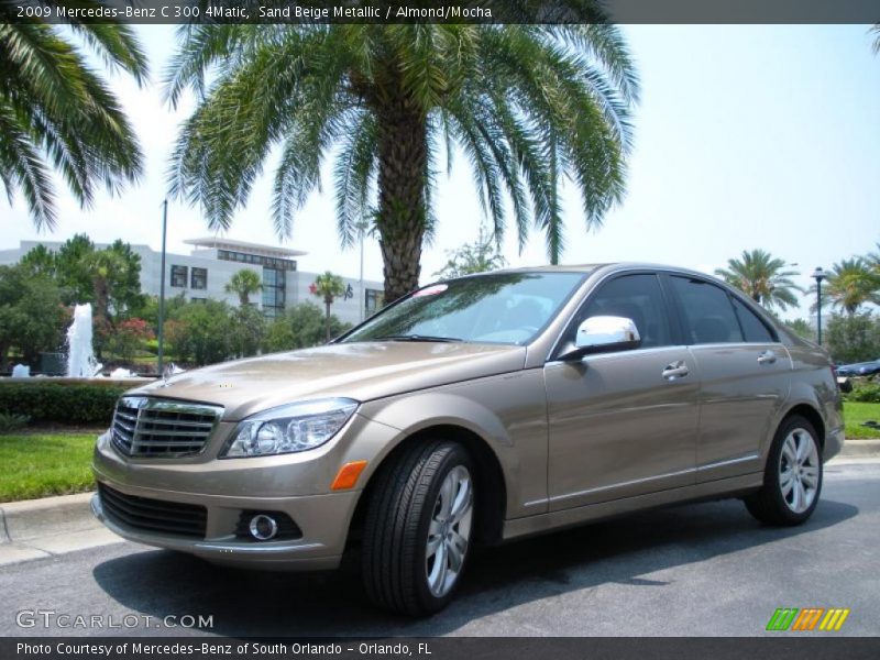 Sand Beige Metallic / Almond/Mocha 2009 Mercedes-Benz C 300 4Matic