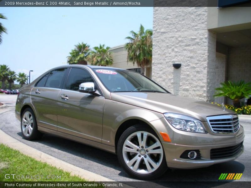 Sand Beige Metallic / Almond/Mocha 2009 Mercedes-Benz C 300 4Matic