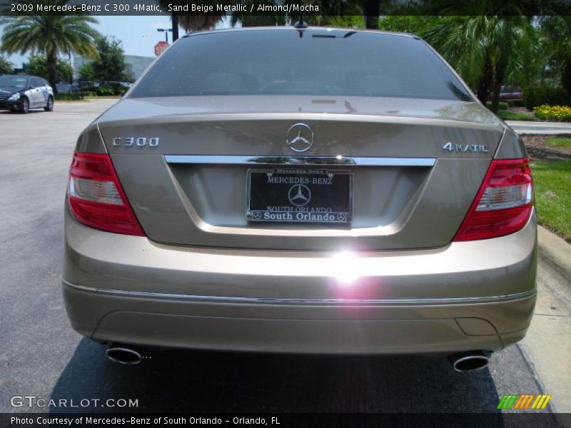 Sand Beige Metallic / Almond/Mocha 2009 Mercedes-Benz C 300 4Matic