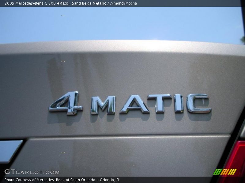 Sand Beige Metallic / Almond/Mocha 2009 Mercedes-Benz C 300 4Matic