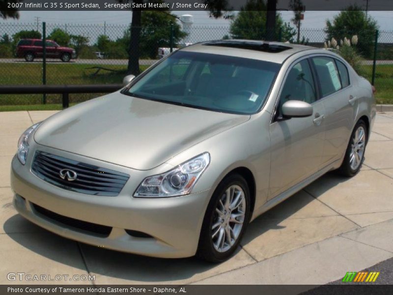 Serengeti Sand Metallic / Stone Gray 2007 Infiniti G 35 S Sport Sedan