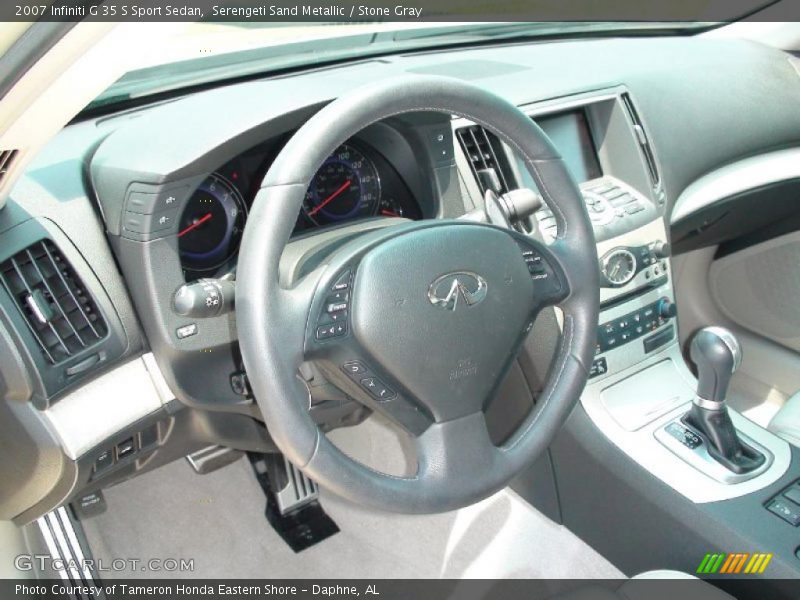 Serengeti Sand Metallic / Stone Gray 2007 Infiniti G 35 S Sport Sedan