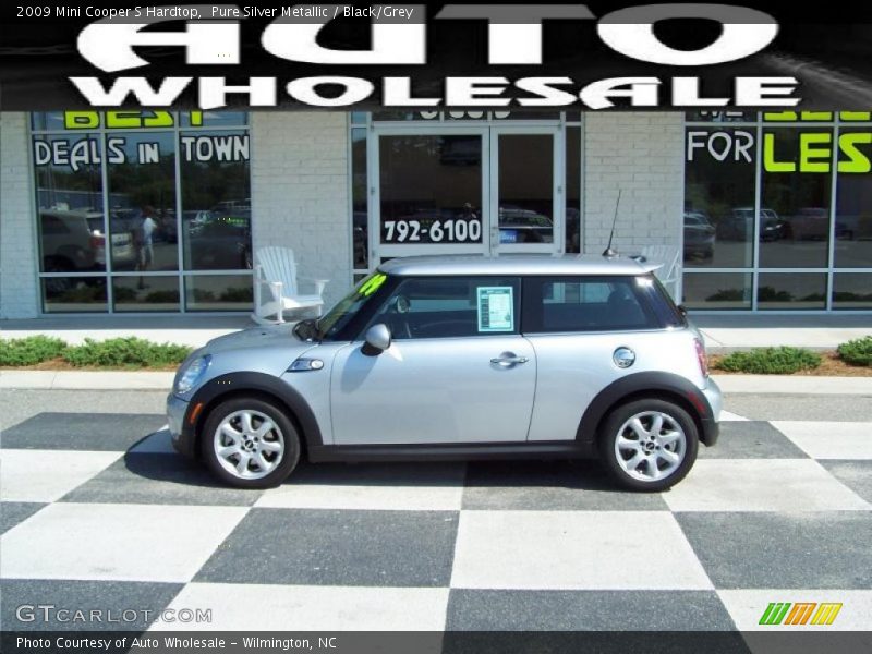 Pure Silver Metallic / Black/Grey 2009 Mini Cooper S Hardtop