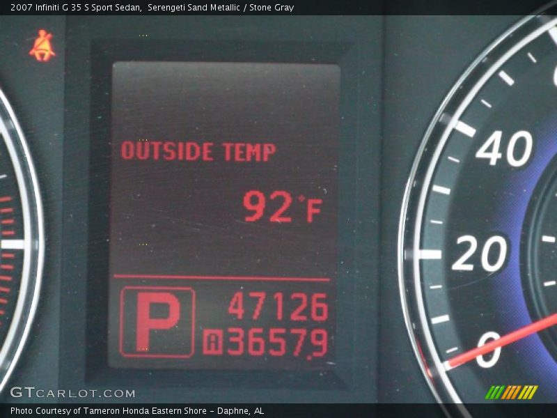 Serengeti Sand Metallic / Stone Gray 2007 Infiniti G 35 S Sport Sedan