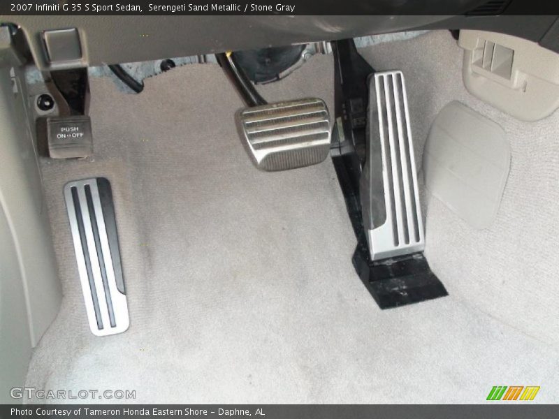 Serengeti Sand Metallic / Stone Gray 2007 Infiniti G 35 S Sport Sedan