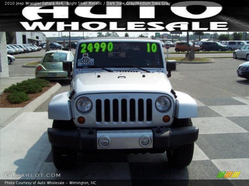 Bright Silver Metallic / Dark Slate Gray/Medium Slate Gray 2010 Jeep Wrangler Sahara 4x4