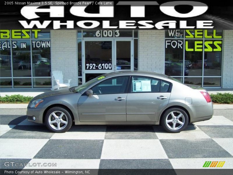 Spirited Bronze Pearl / Cafe Latte 2005 Nissan Maxima 3.5 SE