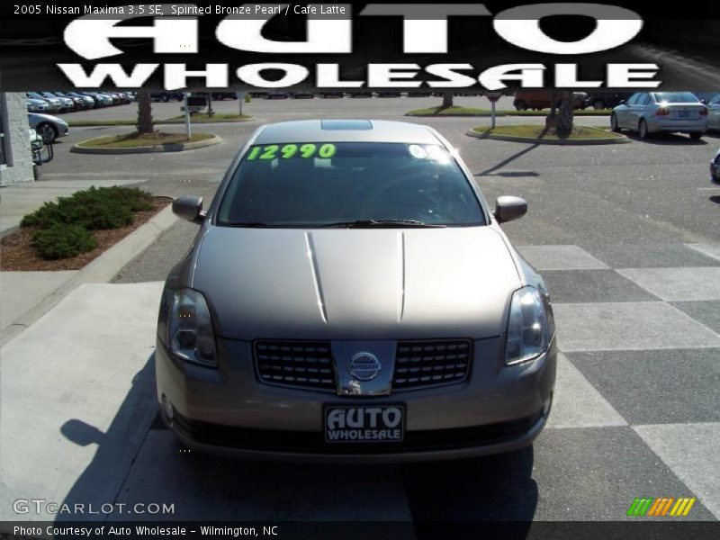 Spirited Bronze Pearl / Cafe Latte 2005 Nissan Maxima 3.5 SE