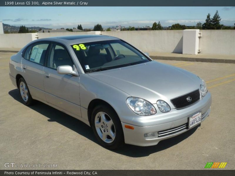 Alpine Silver Metalic / Gray 1998 Lexus GS 300
