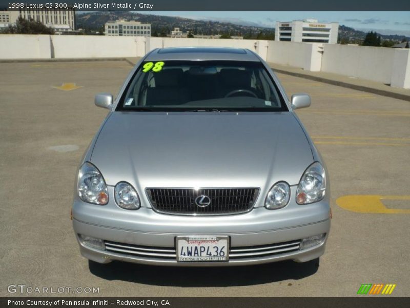 Alpine Silver Metalic / Gray 1998 Lexus GS 300