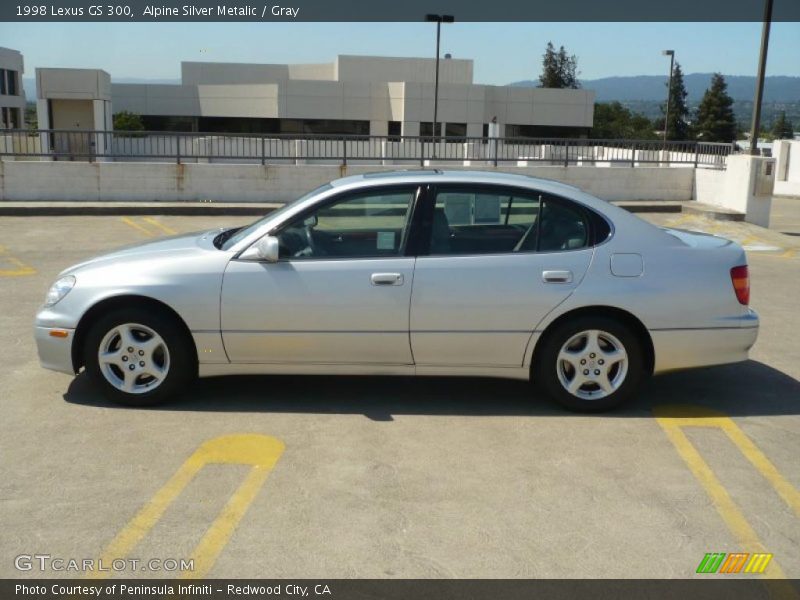 Alpine Silver Metalic / Gray 1998 Lexus GS 300