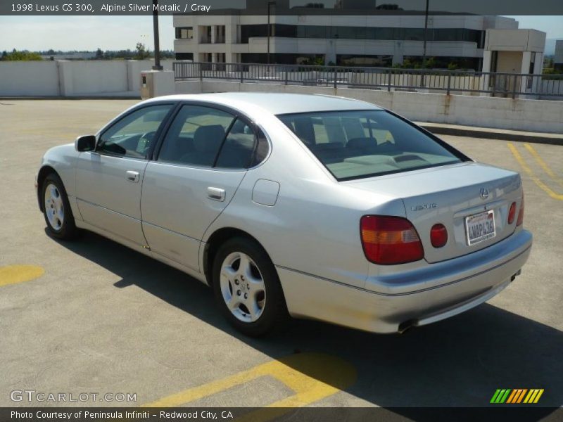 Alpine Silver Metalic / Gray 1998 Lexus GS 300
