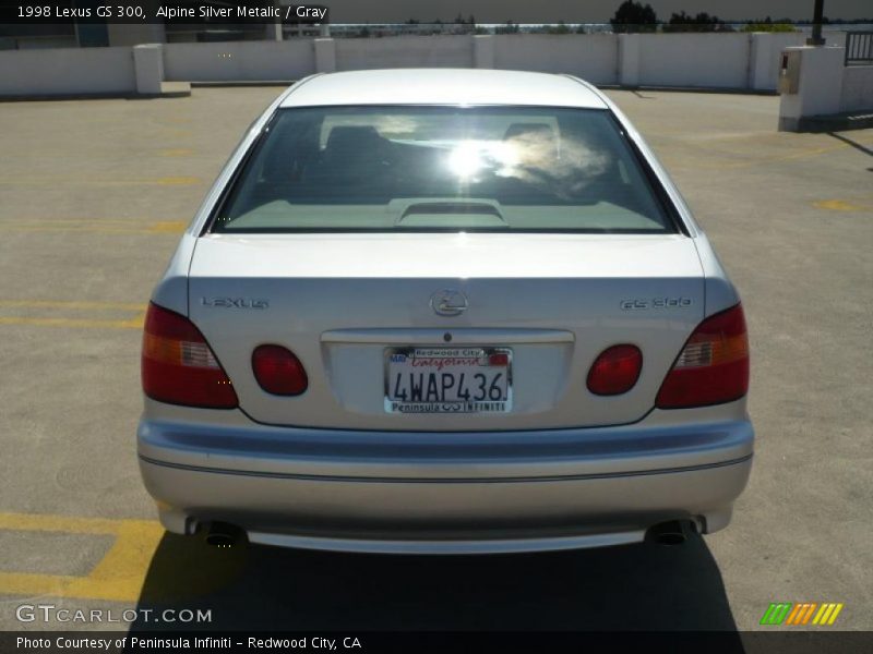 Alpine Silver Metalic / Gray 1998 Lexus GS 300