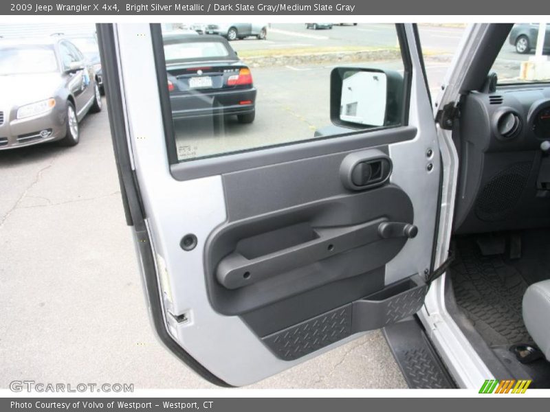 Bright Silver Metallic / Dark Slate Gray/Medium Slate Gray 2009 Jeep Wrangler X 4x4