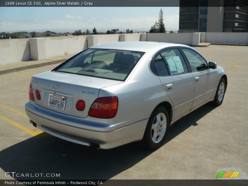 Alpine Silver Metalic / Gray 1998 Lexus GS 300