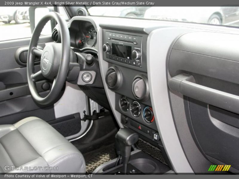Bright Silver Metallic / Dark Slate Gray/Medium Slate Gray 2009 Jeep Wrangler X 4x4