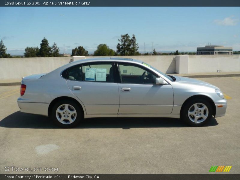 Alpine Silver Metalic / Gray 1998 Lexus GS 300