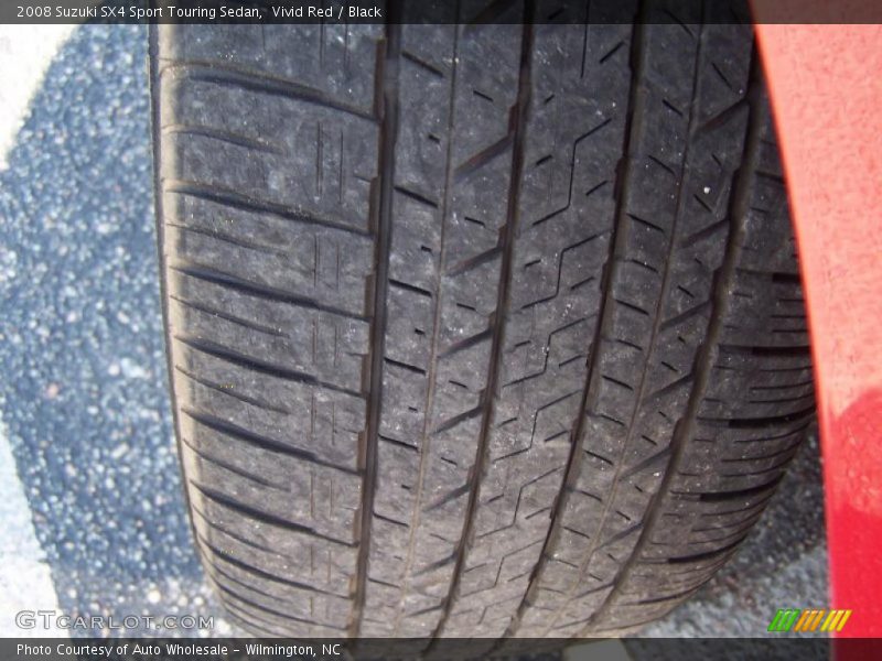 Vivid Red / Black 2008 Suzuki SX4 Sport Touring Sedan