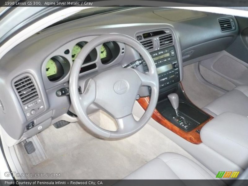 Alpine Silver Metalic / Gray 1998 Lexus GS 300