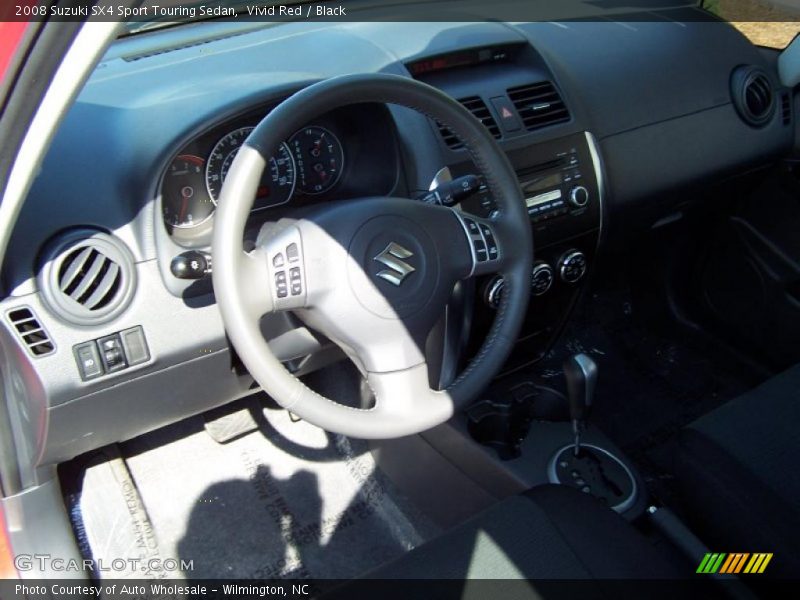 Vivid Red / Black 2008 Suzuki SX4 Sport Touring Sedan