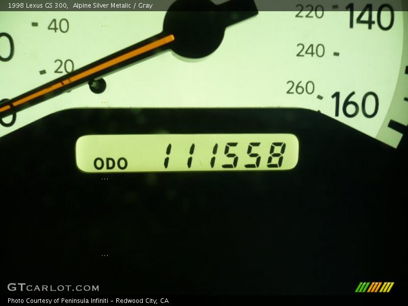 Alpine Silver Metalic / Gray 1998 Lexus GS 300