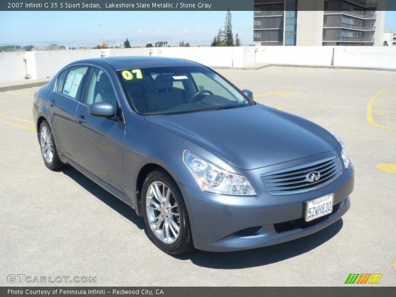 Lakeshore Slate Metallic / Stone Gray 2007 Infiniti G 35 S Sport Sedan