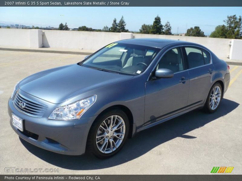 Lakeshore Slate Metallic / Stone Gray 2007 Infiniti G 35 S Sport Sedan