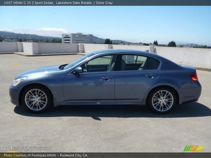 Lakeshore Slate Metallic / Stone Gray 2007 Infiniti G 35 S Sport Sedan