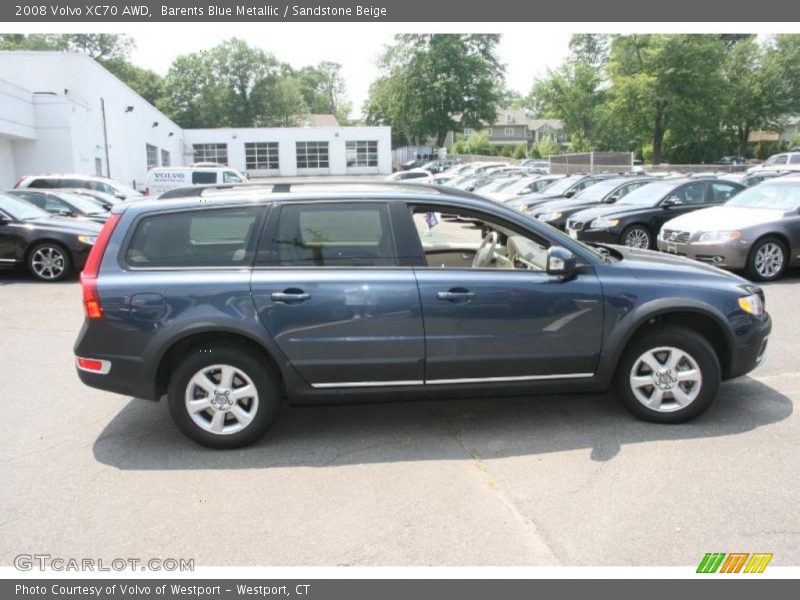 Barents Blue Metallic / Sandstone Beige 2008 Volvo XC70 AWD