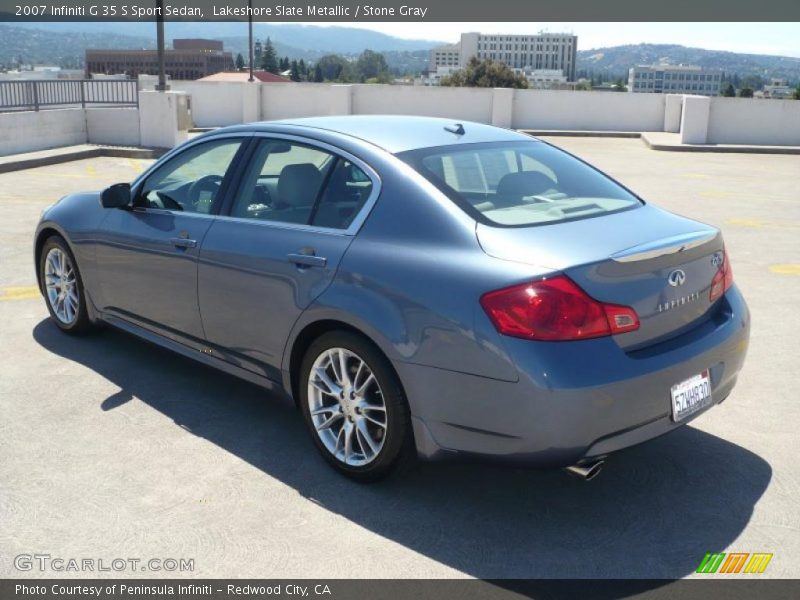 Lakeshore Slate Metallic / Stone Gray 2007 Infiniti G 35 S Sport Sedan