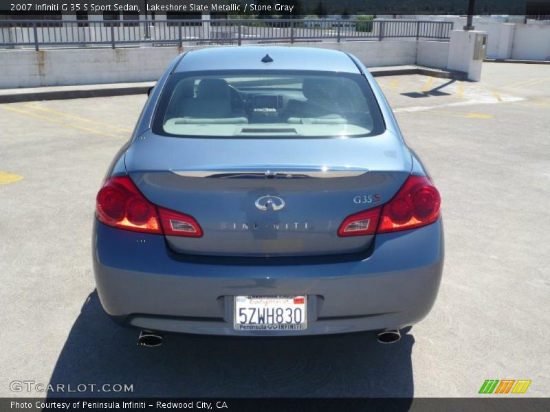 Lakeshore Slate Metallic / Stone Gray 2007 Infiniti G 35 S Sport Sedan