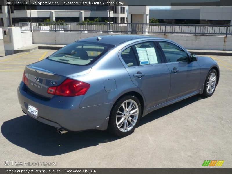 Lakeshore Slate Metallic / Stone Gray 2007 Infiniti G 35 S Sport Sedan